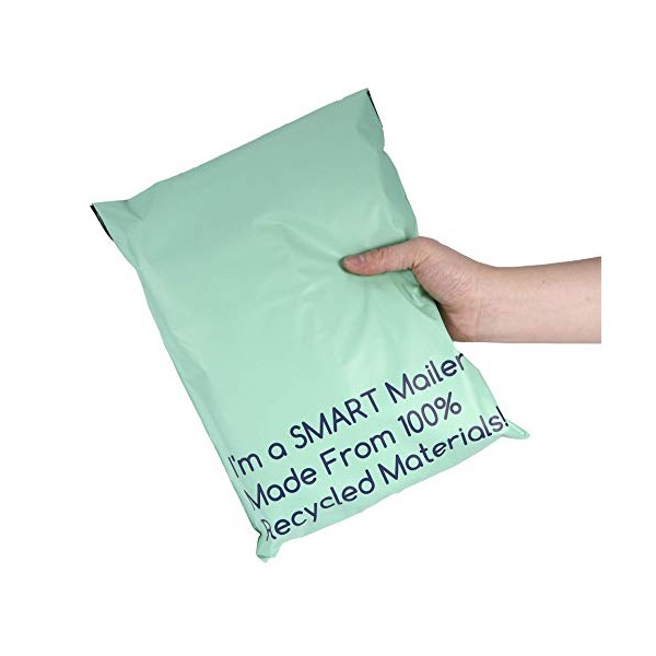 100 Count, 10x13 inch 100% Recycled Poly Mailers Eco Friendly