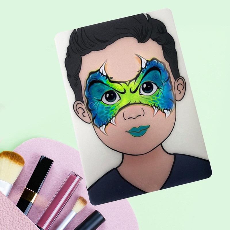 chiwanji Face Painting Practice Board Colored Makeup Tool Display Tool