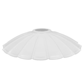 Nordic Modern Cast Iron Hanging Light Shade - 9.84 Inch White Metal Lampshade for Dining Room and Corridor Decor