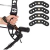 4Pcs Black Leather Bow Sling with Metal Grommets for Compound