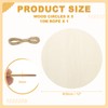 PATIKIL Wood Circles for Crafts, 12 inch Blank Unfinished Wood