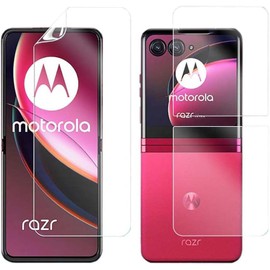 LXEEOLX [2 Pack Ultra High Definition Soft Screen Protector for Motorola Razr 50 Ultra 5G, Upgraded Non-breakable Flexible Hydrogel Phone Film [Scratch Resistant][Bubble Free][High Sensitive]