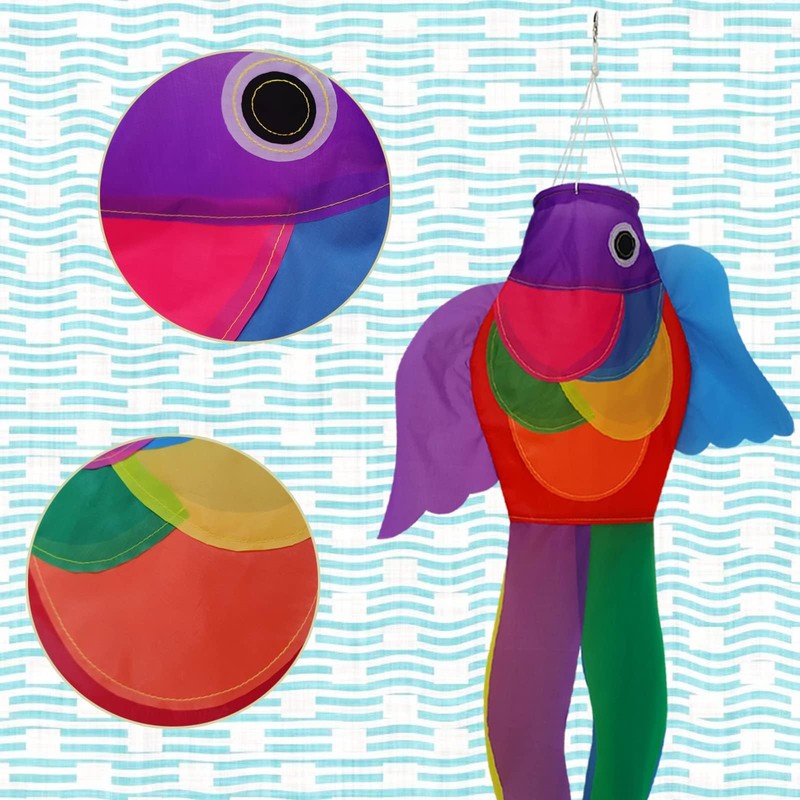 THQZLH Fish Windsock Summer Wind Socks Outdoor 40 Inch Heavy