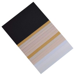 15 Pieces A4 Size 8x12 Inch Dark Color 1.2MM Thickness Litchi Grain Texture Synthetic Faux Leather Fabric Sheets Cotton Back for Making Hair Bows, Earrings, Placemats,15 Color Each Color One Sheet