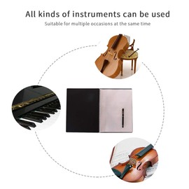 Music Folder A4 Letter Size Document Holder Storage 30 Pockets Clef Plastic Concert Choir Folder for Musicians and Band Music Note / Piano Keys