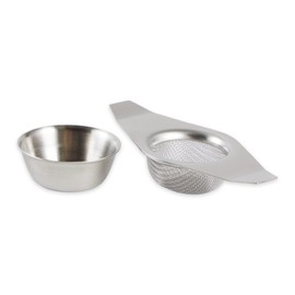 RSVP International Tea Strainer Collection, Strainer & Drip Cup