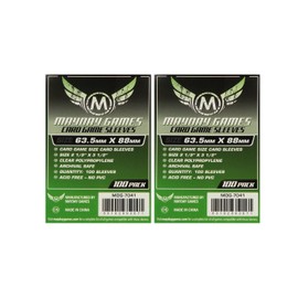 MayDay Game Card Sleeves 2 1/2" X 3 1/2" (100/Pack) (2 Pack)