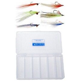 DiscountFlies Clouser & Deceiver Fly Fishing Flies – Fishing Kit w/3 Clouser Minnow Flies, 3 Deceiver Flies, & Fly Box – Realistic & Effective Flies for Fly Fishing for Freshwater & Saltwater Fishing
