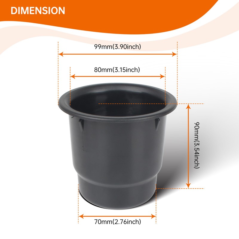 CUSAUTV Cup Holder Compatible with Polaris Ranger 1000/ Ranger XP