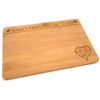 Samunshi® Wooden Board with Engraving Mama's Breakfast Board Bamboo Board
