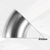 QUARKZMAN 4 Pieces 45 Degree SS304 Stainless Steel Exhaust Elbow