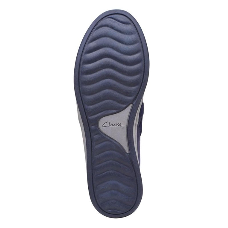 Clarks Breeze Bali - Mocasines Planos para Mujer, Dark Navy