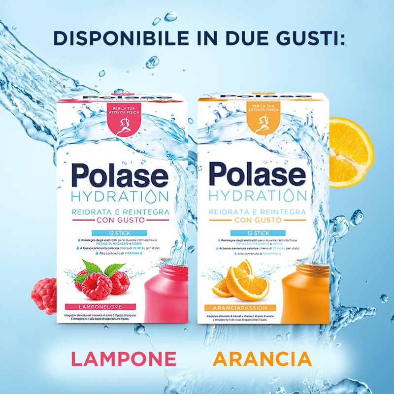 Polase Hydration, Integratore Alimentare Sali Minerali con Magnesio e Potassio