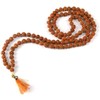 2 piezas X Rudraksha Mala Collar 0.354 in ~ Natural