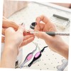 Angoily 4pcs Stainless Steel Craft Tweezers Comfortable Grip for Precision