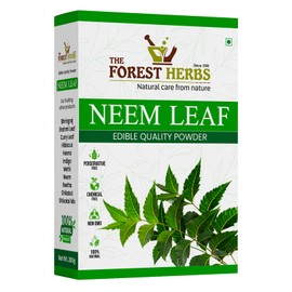 The Forest Herbs Natural Care From Nature 100% Organic Pure & Natural Neem Leaves Powder (Sun Dried & Stemless) for Face, Skin & Hair Growth Pack - 100gms