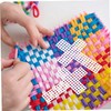 SEWACC 20pcs Cross Shaped Plastic Mesh Sheets for Crafting Easy