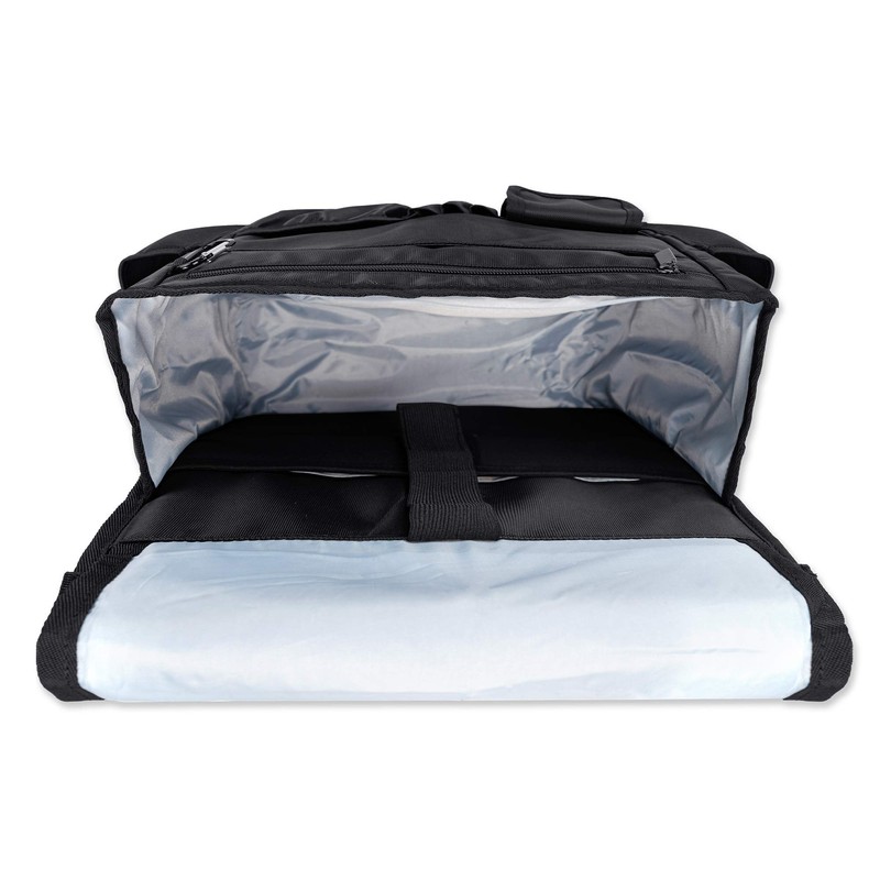 LUXJA Car Front Seat Organizer with Cover and Laptop Sleeve,