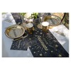 Santex 6646-3-30 Sparkling Happy Birthday Table Runner, Black/Gold