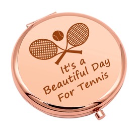 Tennis Gifts for Women Friend Tennis Lovers Gift Tennis Player Gift Compact Makeup Mirror for Tennis Girl Coach Inspirational Gift Folding Makeup Mirror for Her Birthday Christmas Graduation Gifts
