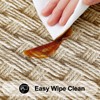 Smiry Round Picnic Tablecloth, Wipeable Flannel Backed Vinyl Tablecloths for