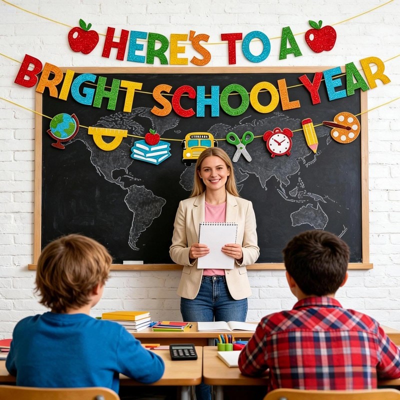 School Opening Banner Decoration, Welcome School Decorations, Celebrating The Start