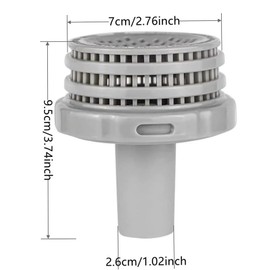 HEEPDD Pool Strainer, Above Ground Swimming Pool Filter Part Inlet Water Replacement Parts for 25022E