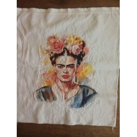 Frida Portrait (3) Cross Stitch Kits, 14ct Cotton, 150x 200 Stitch 26x37cm Counted Cotton Celebrity Artist Portrait Cross Stitch Kits