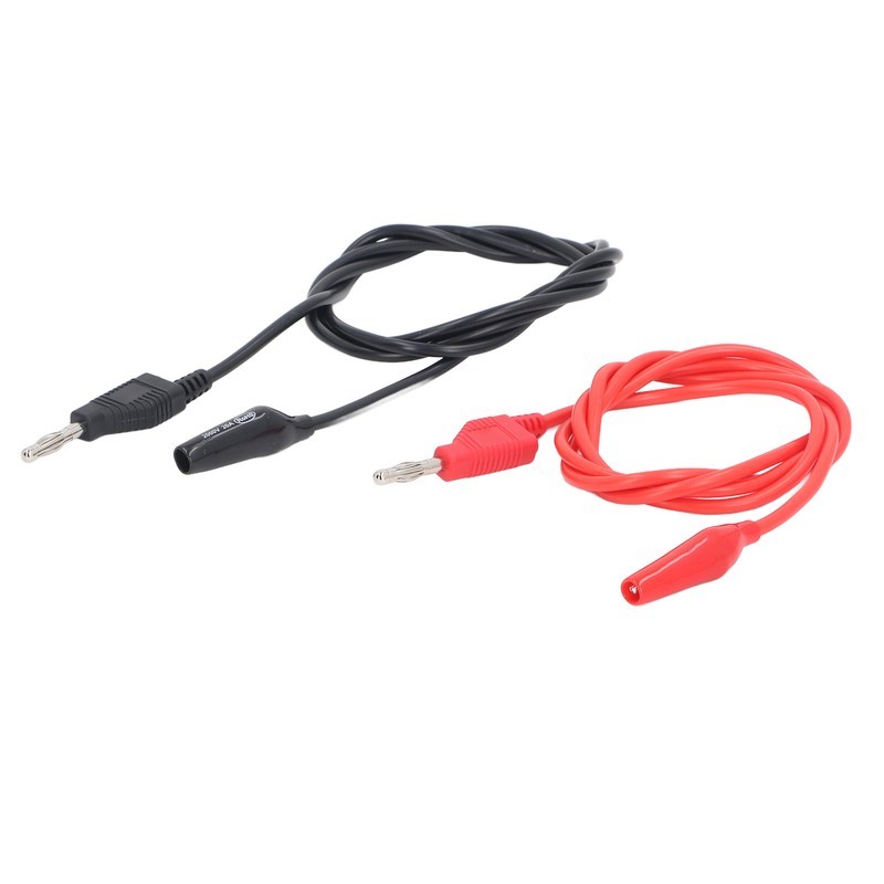 4mm Banana to Crocodile Clip Test Lead Stackable Soft Flexible