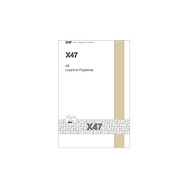 A6 Leporello/Folding Planner (No Book) / Folding Planner Project List (135 x 90 mm, 9 Sheets, 18 Pages) for the Revolutionary X47 Notebook with Interchangeable Books
