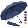 ZOMAKE Compact Umbrella, Auto Open & Close Travel Folding Umbrella,