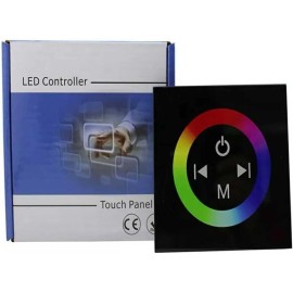 Unbranded Wall-Mounted Touch Panel RGB Dimmer DC12-24V Full Color Controller for LED Strip