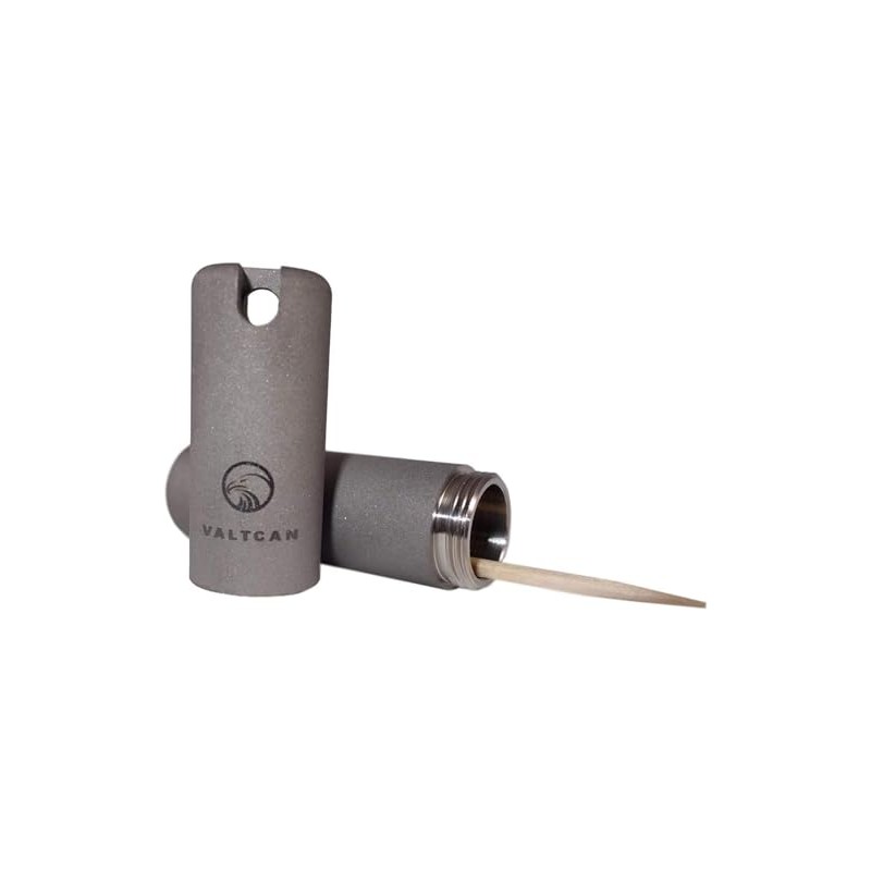 Valtcan Valt_E - Soporte para palillos de dientes de titanio,