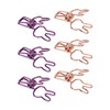 100Pcs Bunny Binder Clips Hollow Out Strong Clamping Sturdy Metal