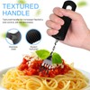 SOLUSTRE Adaptive Utensils Set 4-Piece Bendable Tableware with Non-Slip Textured
