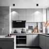 Gleonlux LED Ceiling Spotlight, Surface-Mounted Spotlight, Black, Dimmable, Swivelling with