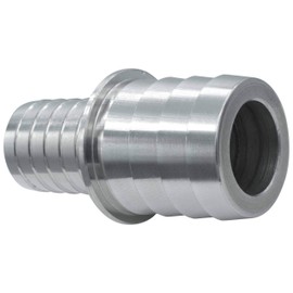 ICT Billet 1-1/4" to 1-1/2" Inch Hose Barb Splice Coupler Repair Reducer Fitting Adapter Connector Radiator Coolant Intercooler Heat Exchanger Fluid Manufactured in USA Aluminum AN627-21A