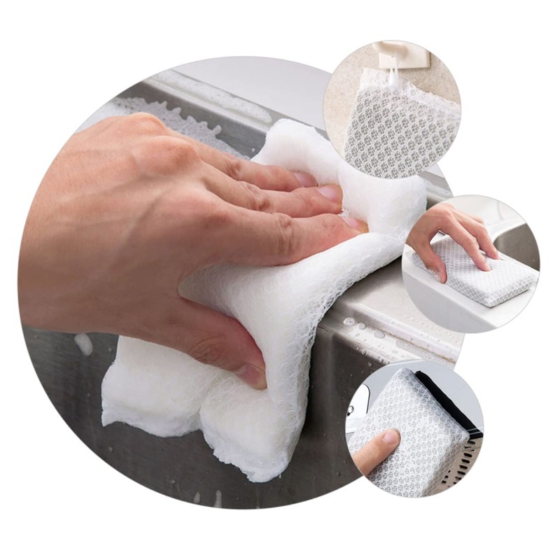 Outanaya 10Pcs Multi-Purpose Sponge Cleaning Brush Dish Cleaning Sponge Set
