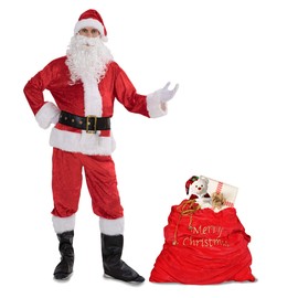 FantastCostumes Christmas Sack Santa's Bag Merry Christmas Accessories