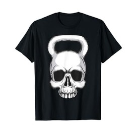 Kettlebell - Maglietta da allenamento vintage con teschio Maglietta