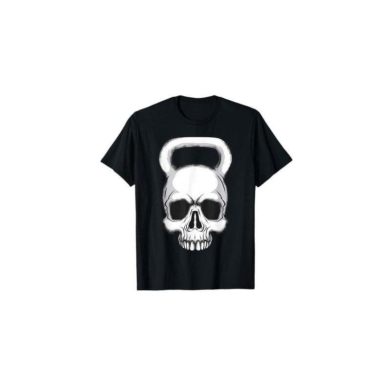 Kettlebell - Maglietta da allenamento vintage con teschio Maglietta