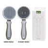 Self Cleaning Pet Pin Brush Cat Dog Grooming Slicker Brush