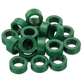 PATIKIL Ferrite Toroid Core 20 pcs Toroid Core 22 x 14 x 10mm (ODx IDxH) Ferrite Ring Transformer for Ferrite Toroid Core EMI/RFI Filter Green