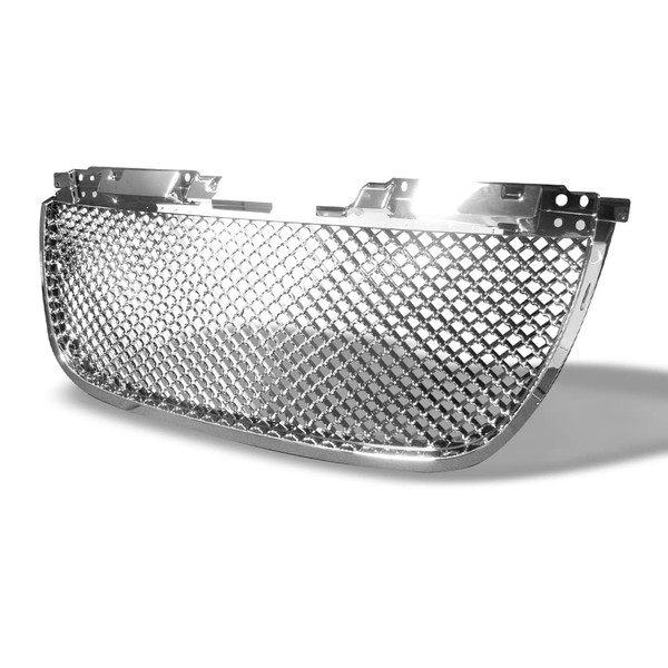 Chrome Mesh Front Hood Bumper Grill Grille Guard ABS Compatible