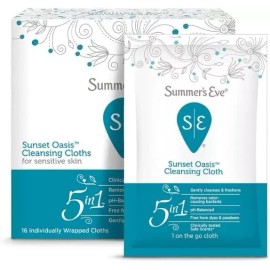 Summer's Eve Sunset Oasis On the Go Cleansing Cloth Ph Balanced Freshens Lot