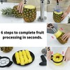 Newness Pineapple Corer and Slicer Tool, Robust Pineapple Core Remover
