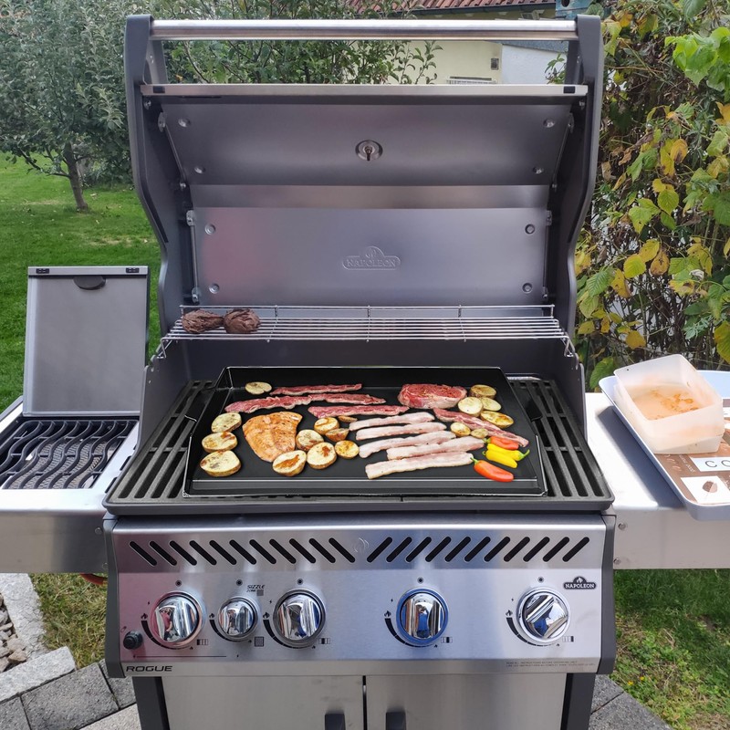 Universal Cast Iron Griddle 23" X 16",Pre-Seasoned Nonstick Coating Stovetop