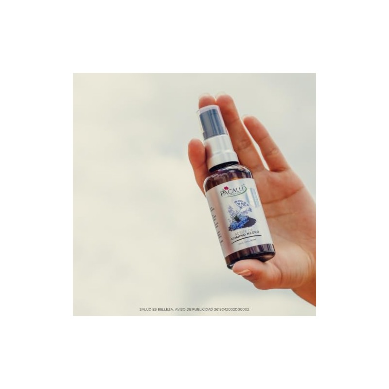 PACALLI Aceite de Comino Negro Orgánico 50ml - Prensado en