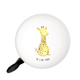 Mr. & Mrs. Panda XL Bicycle Bell Giraffe Satisfied - Gift, Bicycle Bell, Loud, Africa, Large Bicycle Bells, Handlebar, Adventure, Large