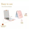 Mirror Portable LED Light Folding Compact Cosmetic Mirror 1X/3X Magnification